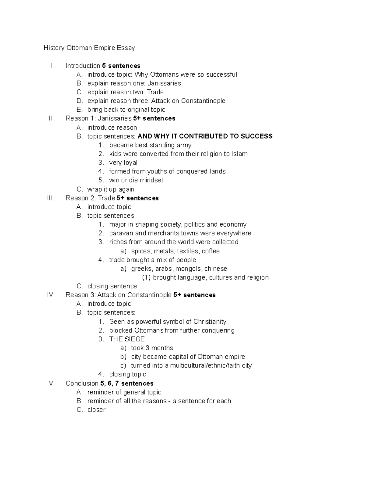 Anthro 3 Ottoman notes History Ottoman Empire Essay I. Introduction 5