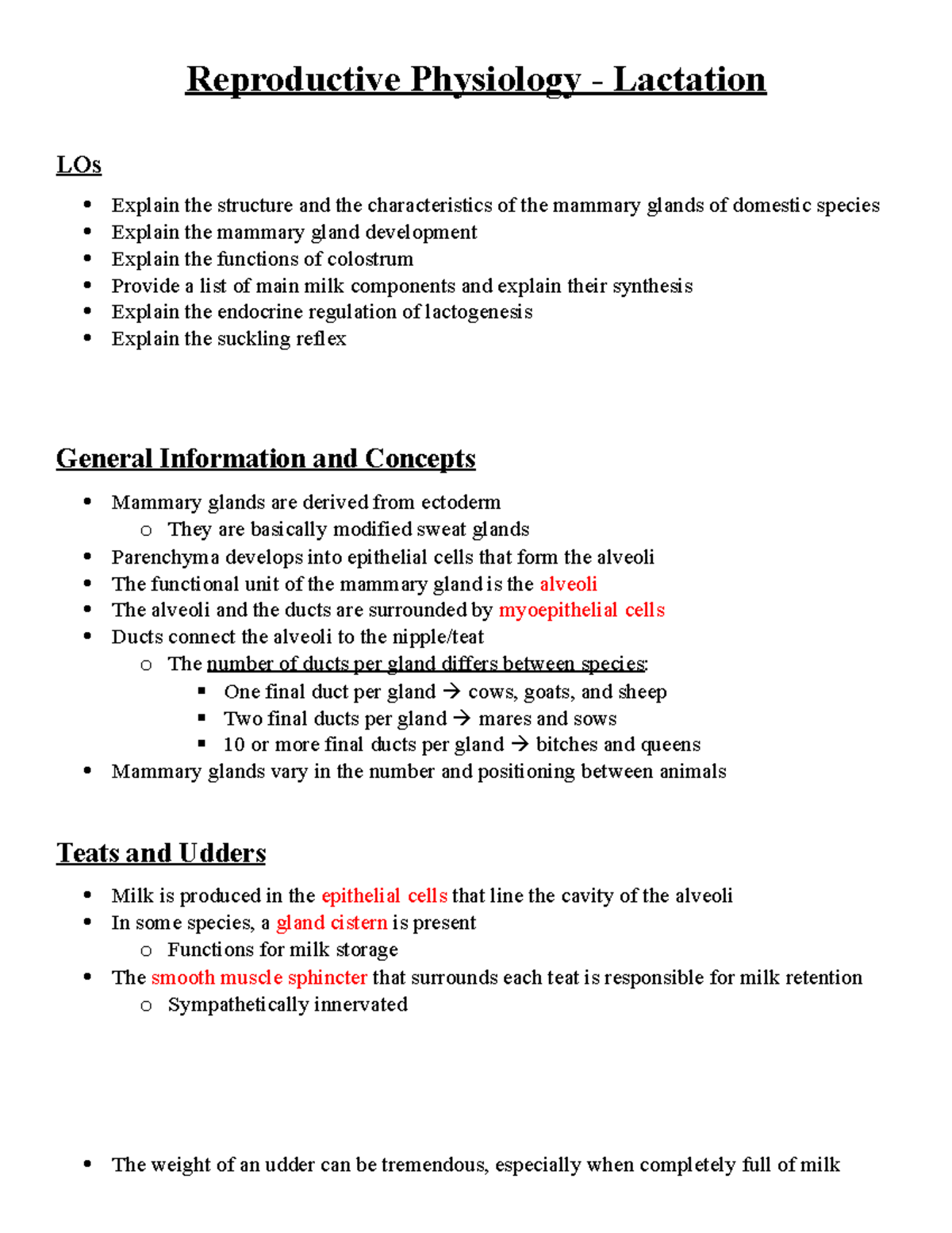 Reproductive Physiology - Lactation - Reproductive Physiology ...