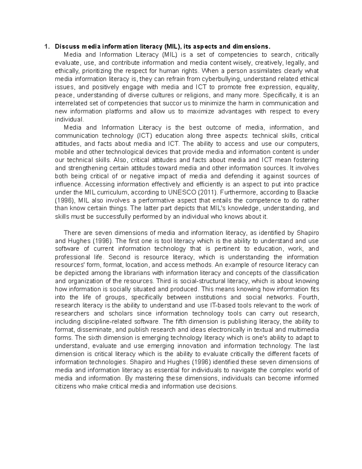 Media information literacy 2 - Media and Information Literacy (MIL) is ...