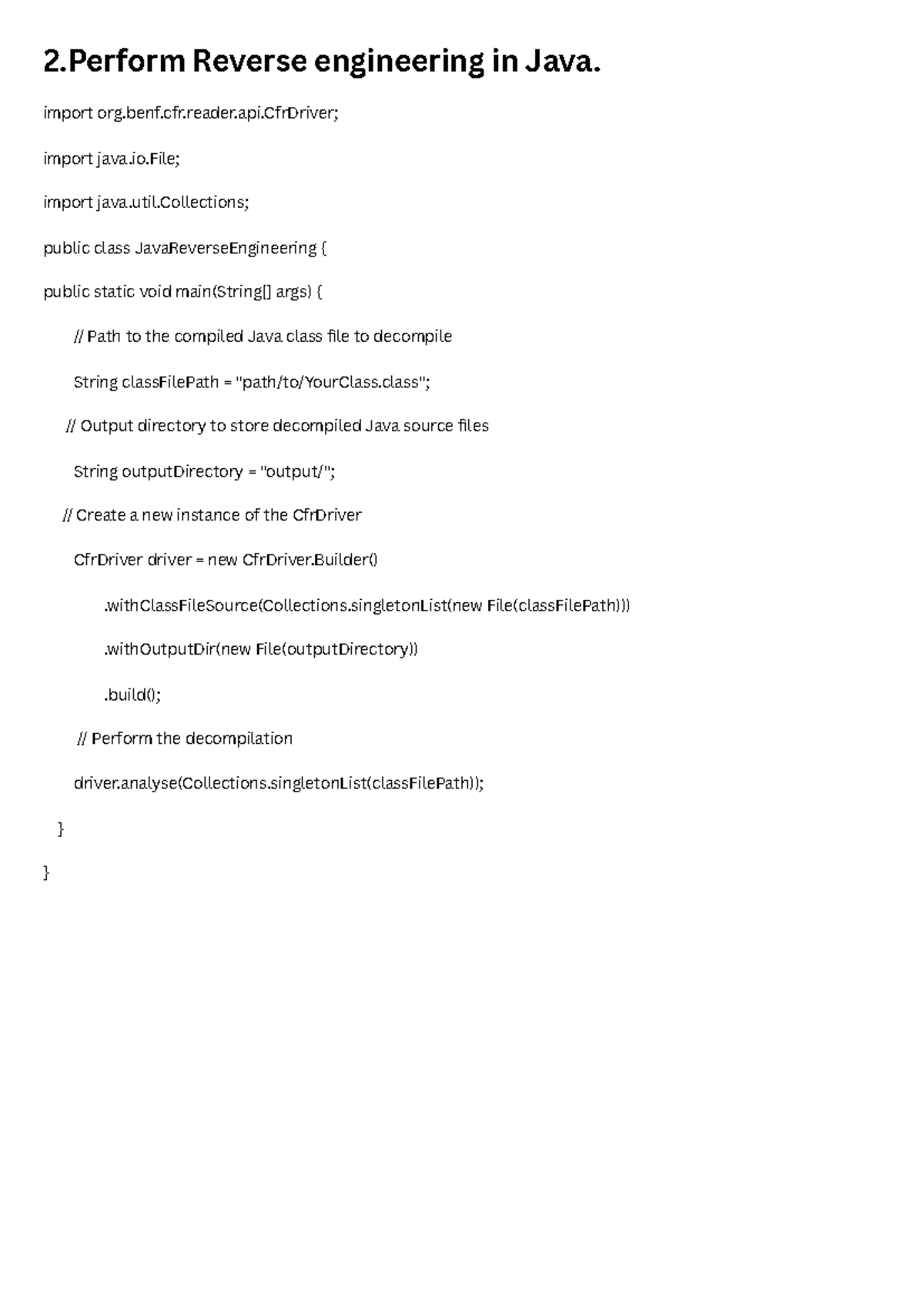 Perform forward engineering in Java - 2 Reverse engineering in Java ...