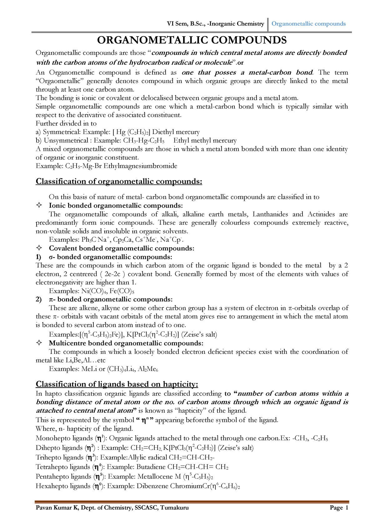 Principles Of Inorganic-Chemistry /Inorganic Chemistry /semester 5/B Sc ...