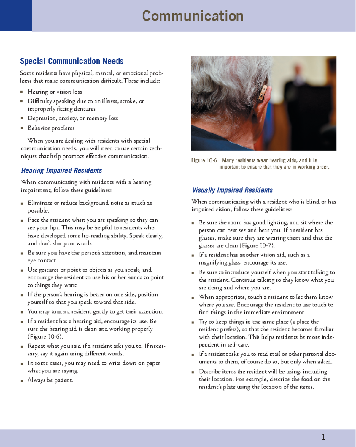 Ahca c9e9e50933 e4b3f1ece444eb9bee6092 Special Communication Needs Some residents have