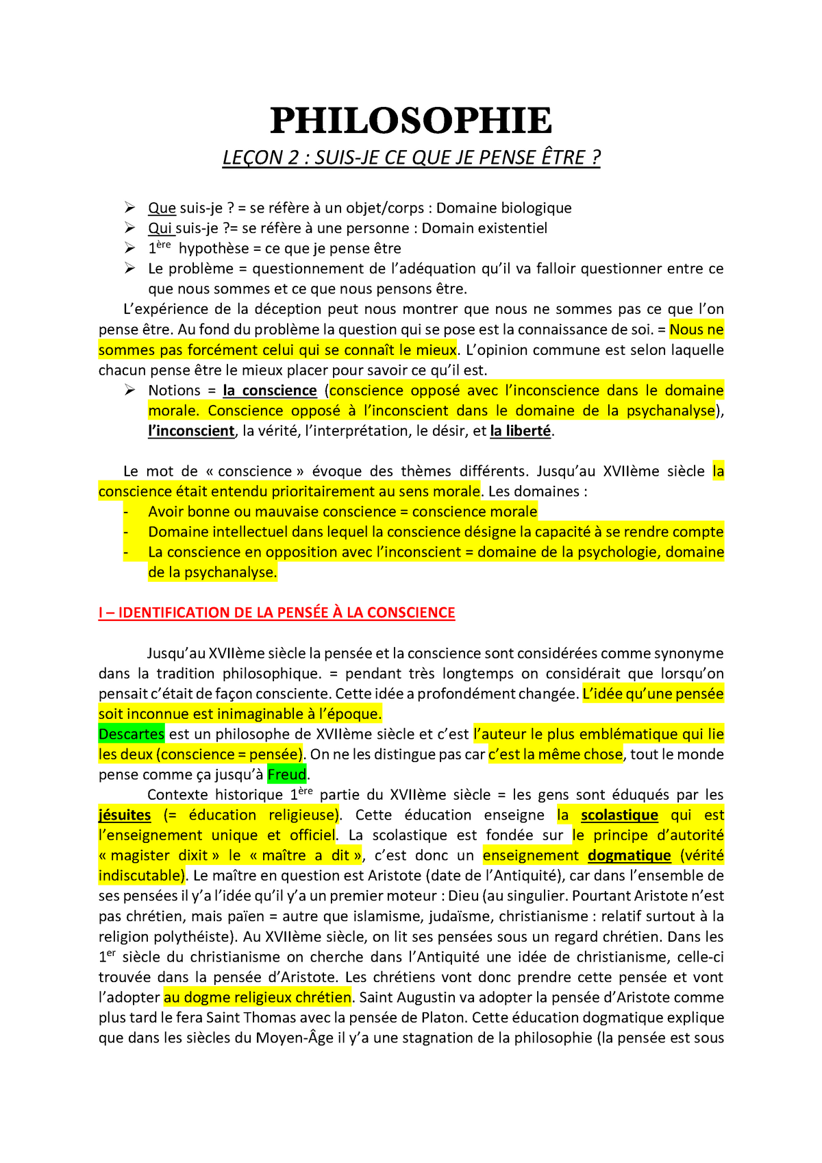 dissertation conscience inconscient pdf