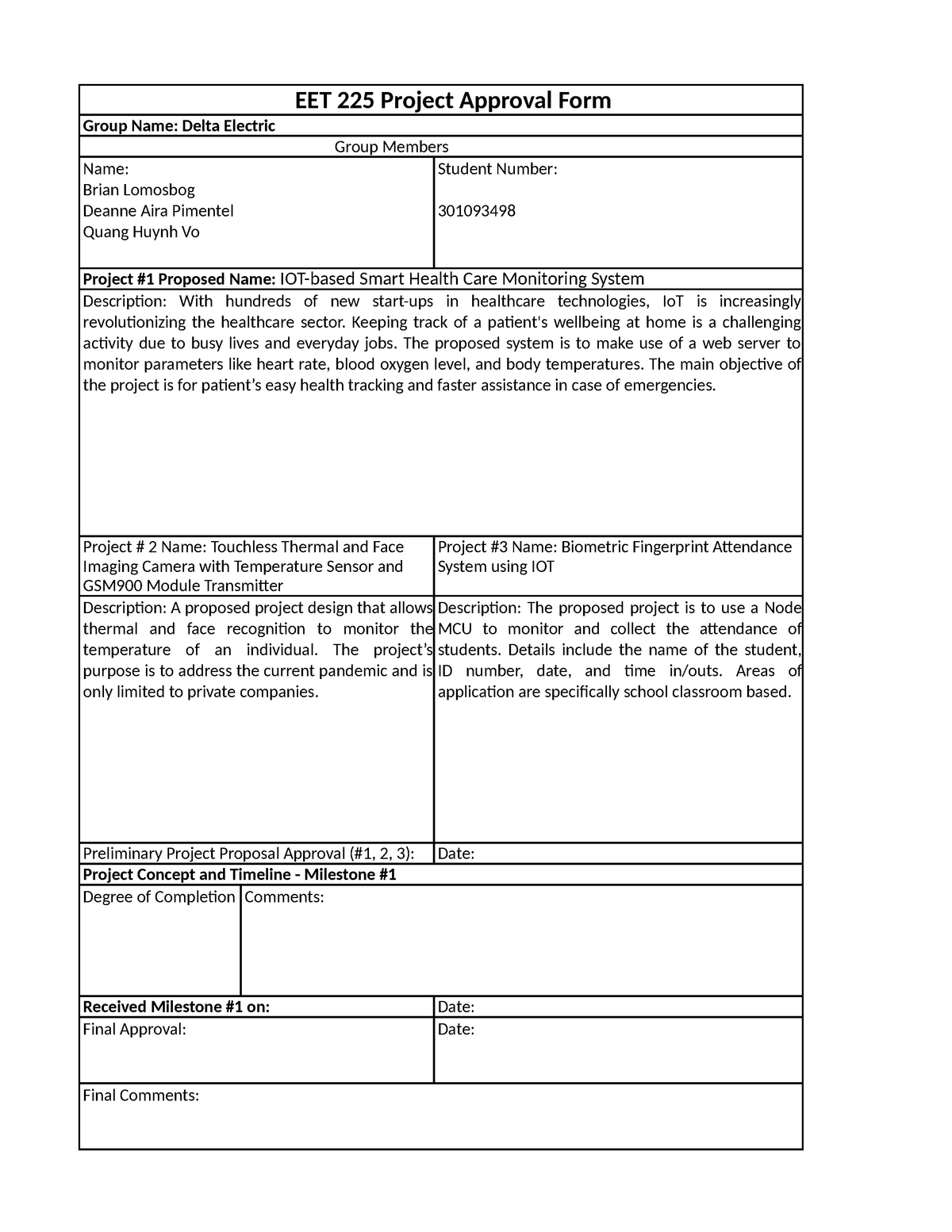 EET-225 Project Approval form-converted - EET 225 Project Approval Form ...
