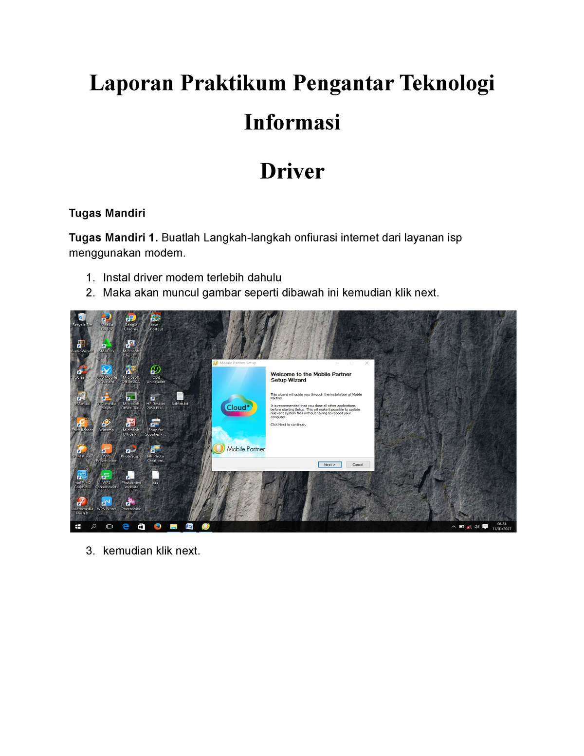 Laporan Praktikum Pengantar Teknologi Informasi Driver - Laporan ...