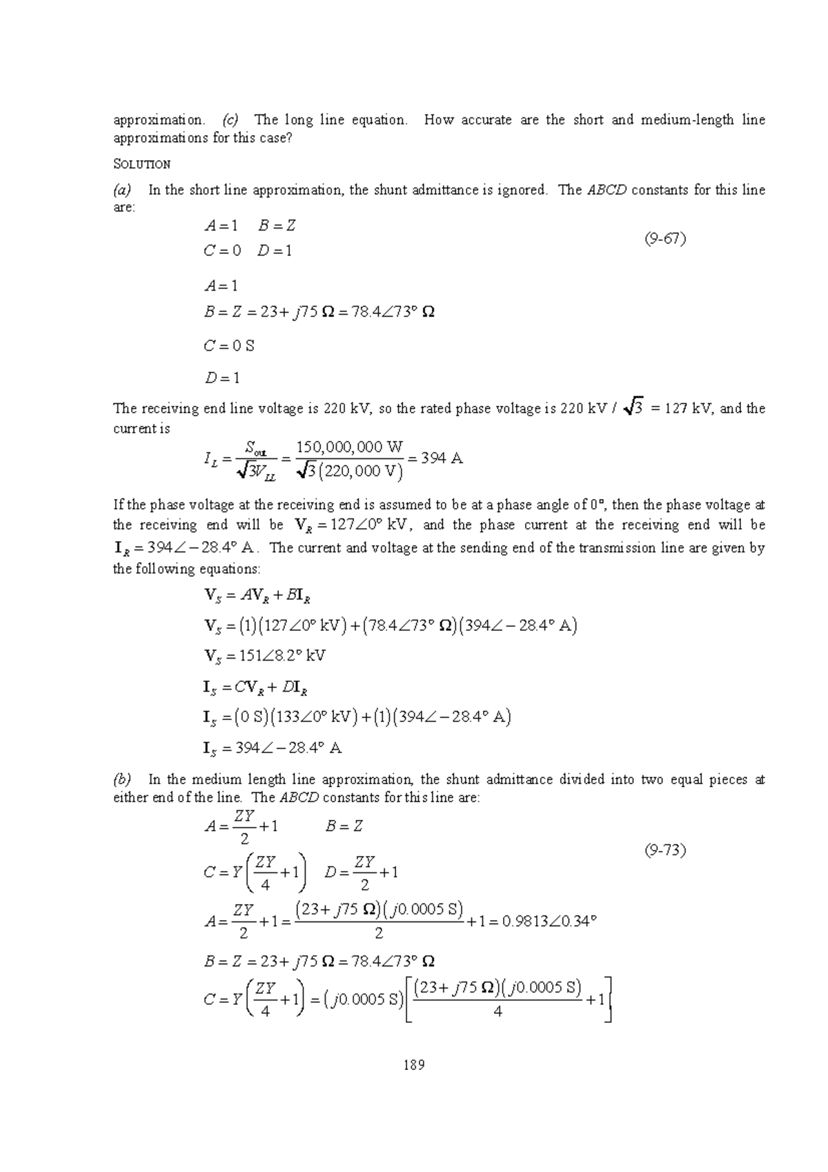 Electric Machinery And Power System Fundamentals33 approximation. (c