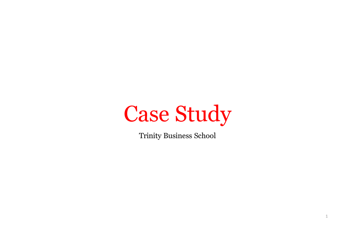 market risk case study examples