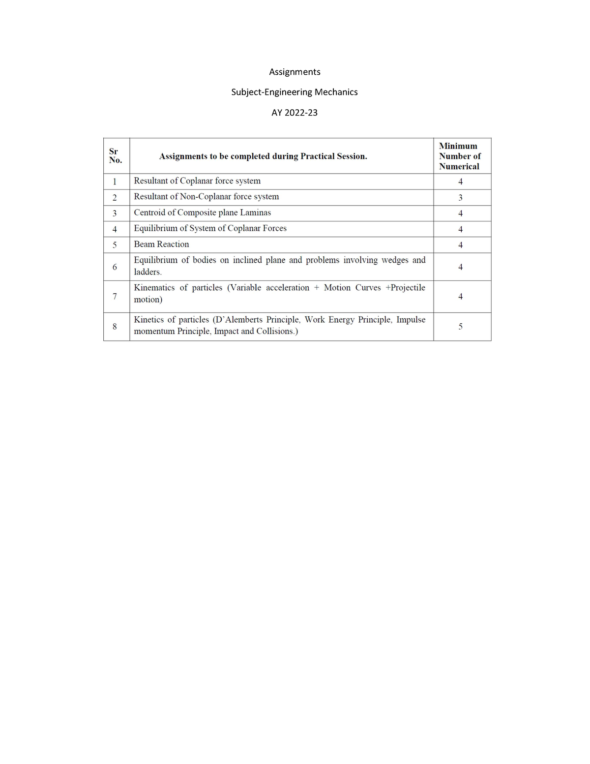 room assignment august 2023 mechanical engineering