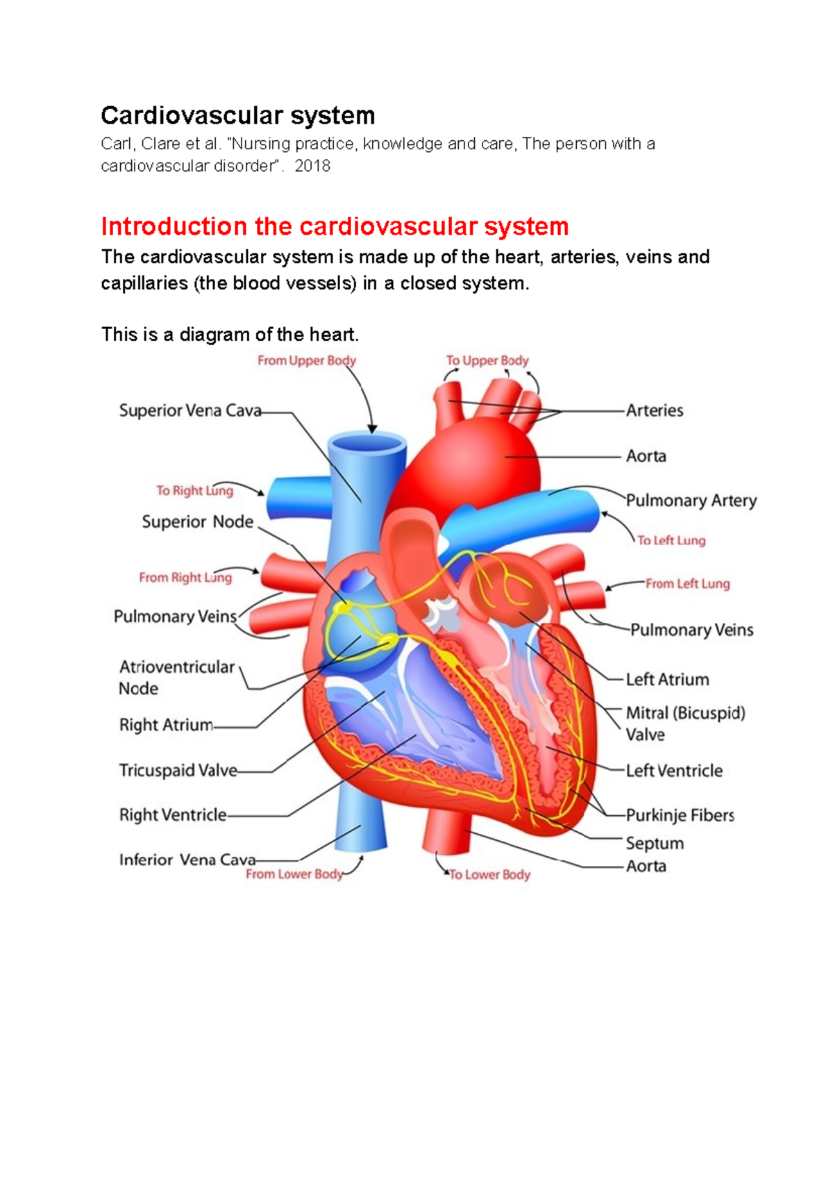 OSCE Cardiovascular system - Cardiovascular system Carl, Clare et al ...