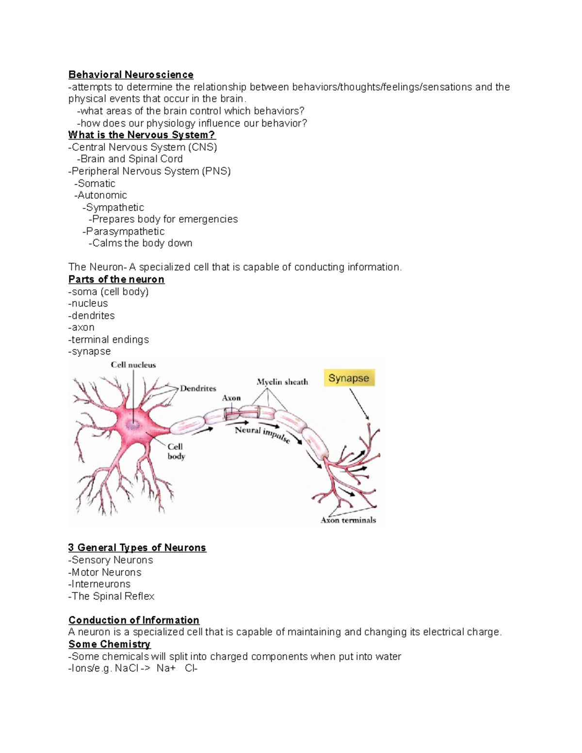 Chapter 3 Behavior Science - Behavioral Neuroscience -attempts To ...