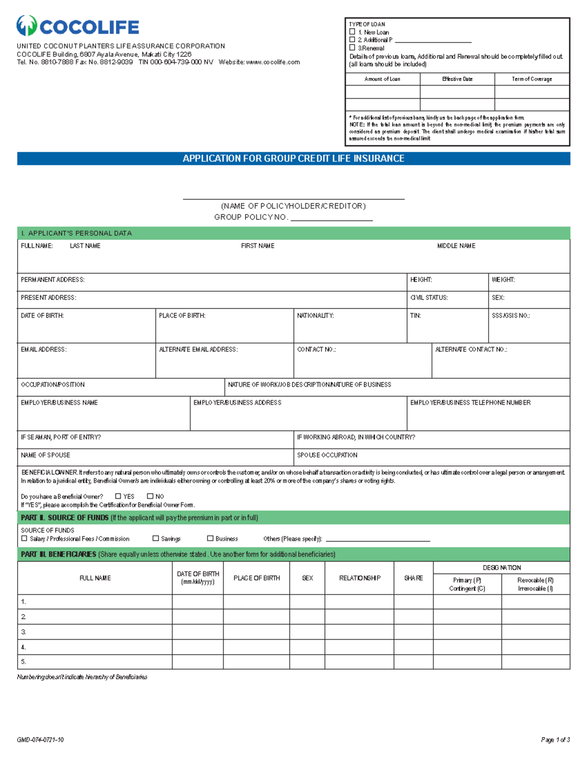 gmd-074-0721-10-group-credit-life-insurance-app-form-united-coconut