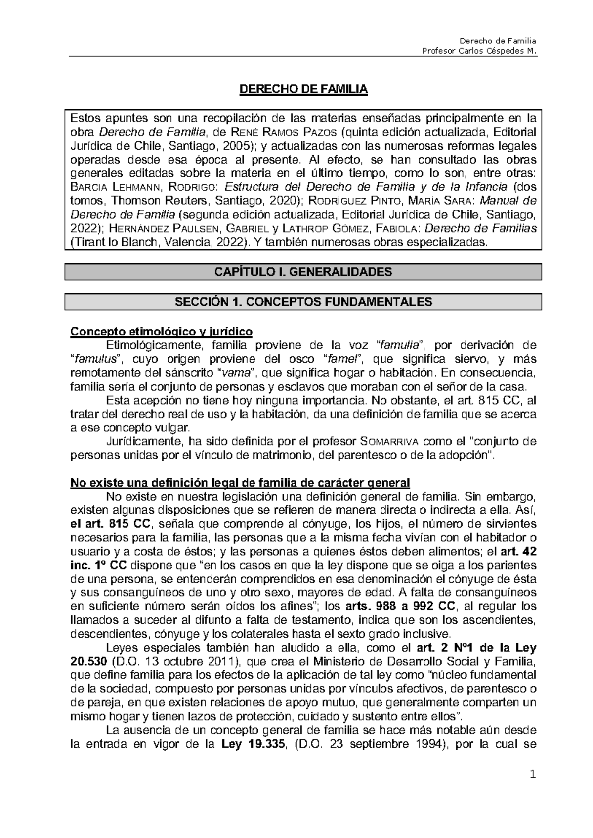 Derecho+DE+ Familia+2024 - Derecho de Familia Profesor Carlos Céspedes ...