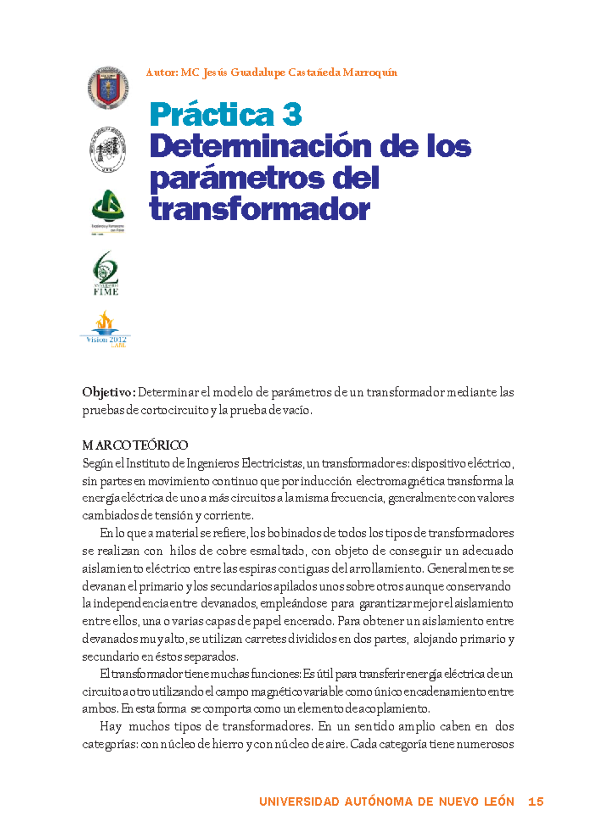 Practica 3 - práctica 3 de laboratorio - UNIVERSIDAD AUTÓNOMA DE NUEVO ...