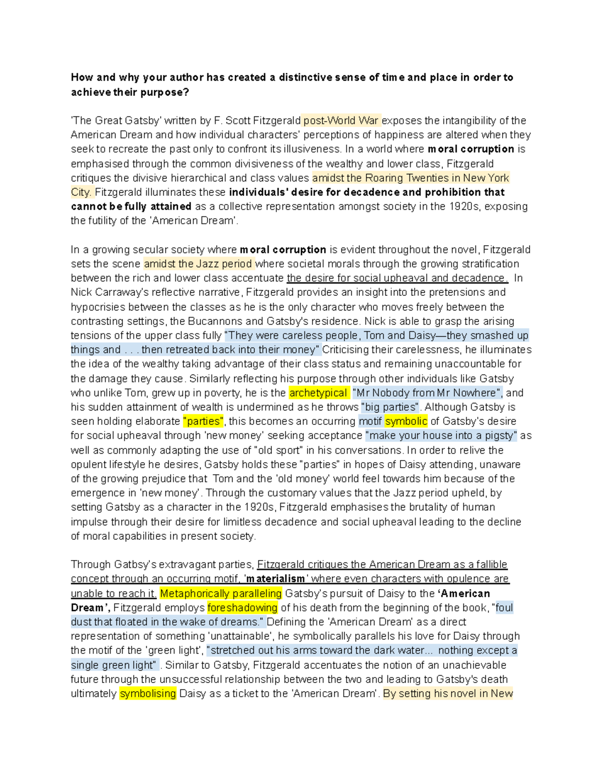 Gatsby Final Draft How And Why Your Author Has Created A   Thumb 1200 1553 