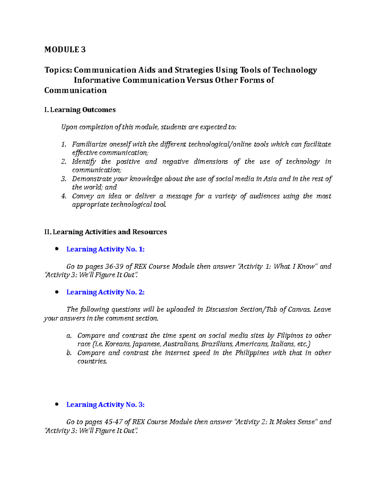Communication Aids and Strategies Using Tools of Technology Learning