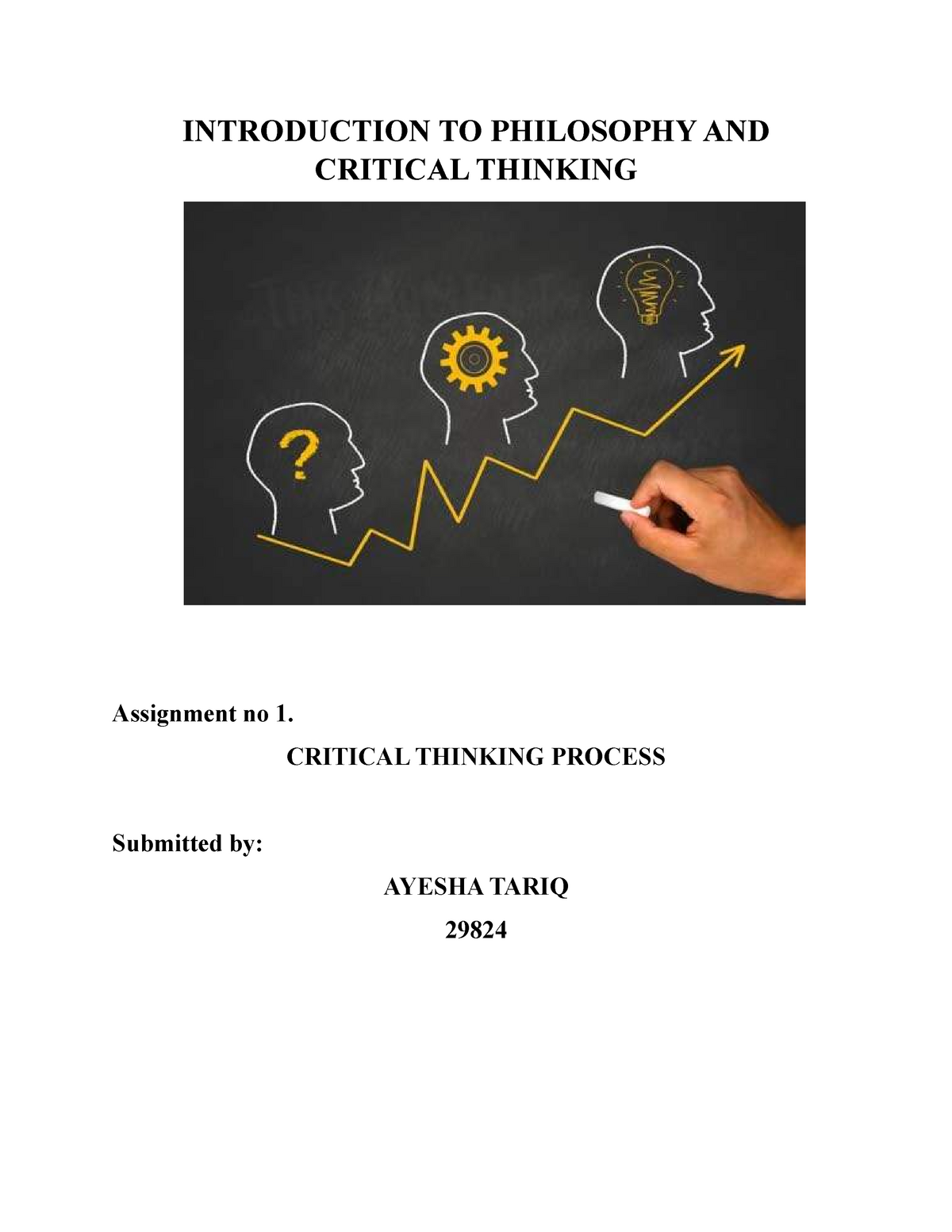 relationship between philosophy and critical thinking pdf