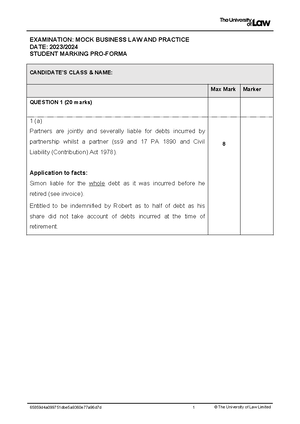 2324 Blp Ce02 Mock Assessment Ptn - BUSINESS LAW AND PRACTICE Mock ...