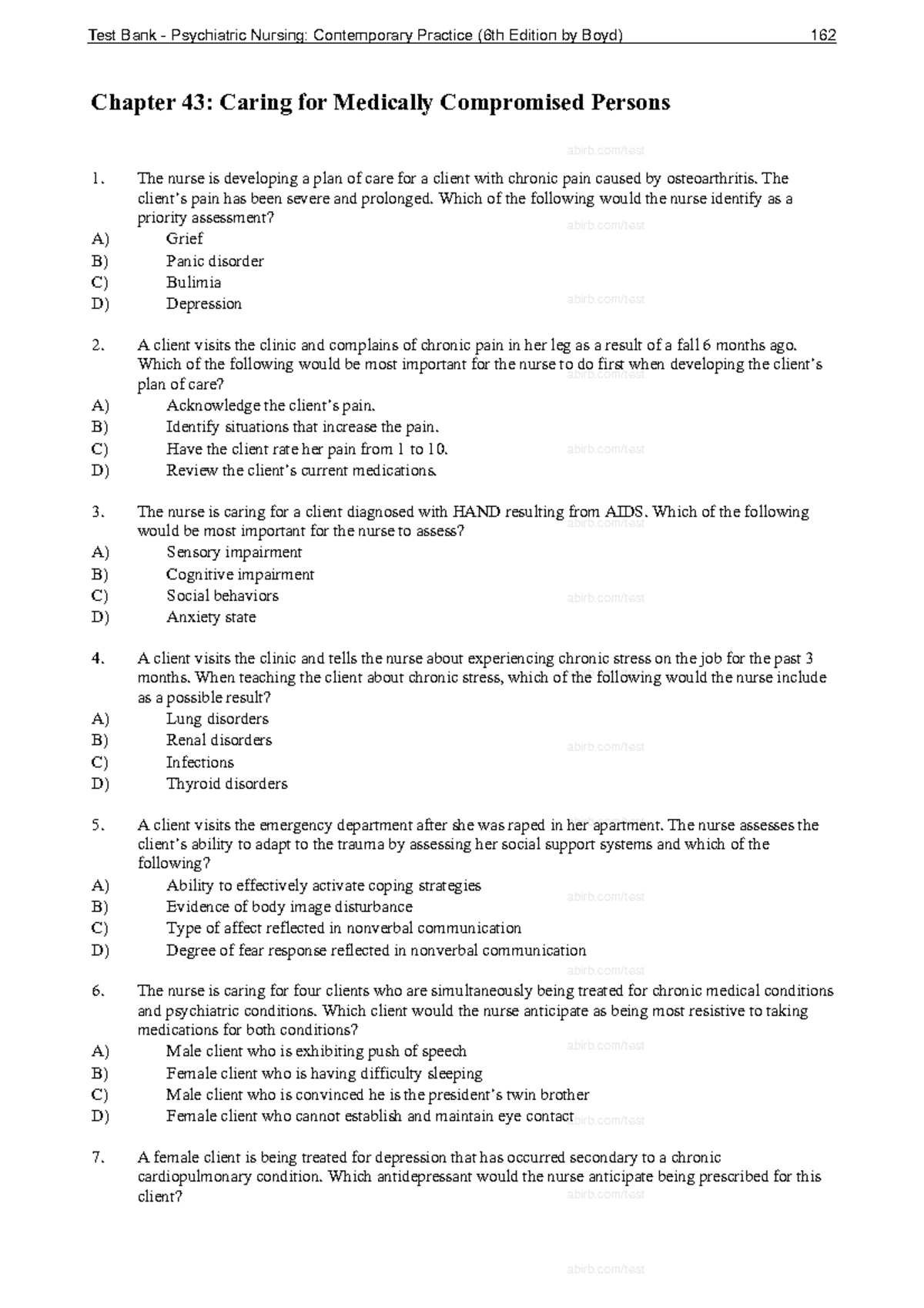 Ch 43 Caring for Medically Compromised Persons - Chapter 43: Caring for ...