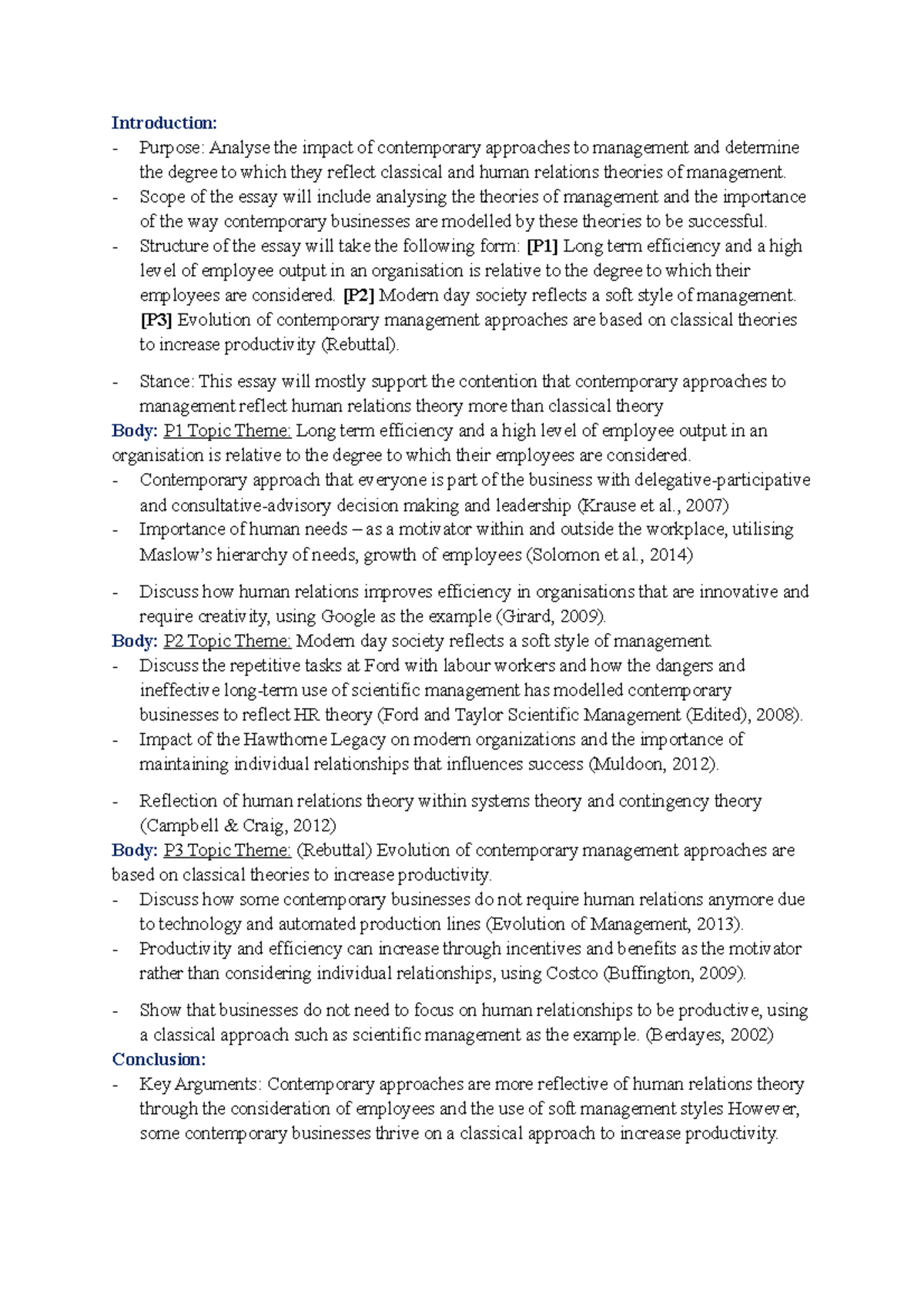 essay skeleton elements