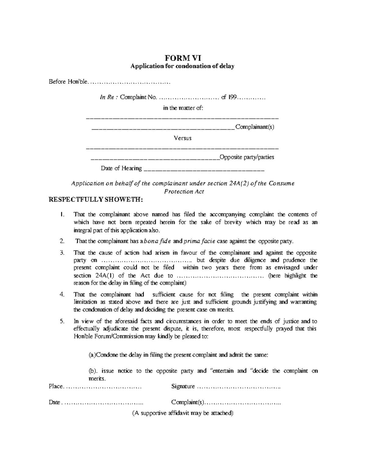 Ffe3f9b6 43a4 4200 9f2f 6d8035ff8843 - FORM VI Application for ...