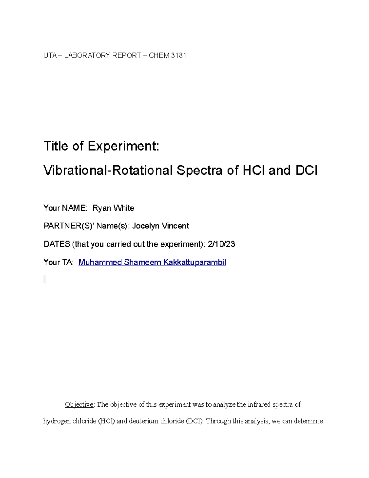 vibrational-rotational-spectra-of-hcl-and-dcl-ryan-white-uta