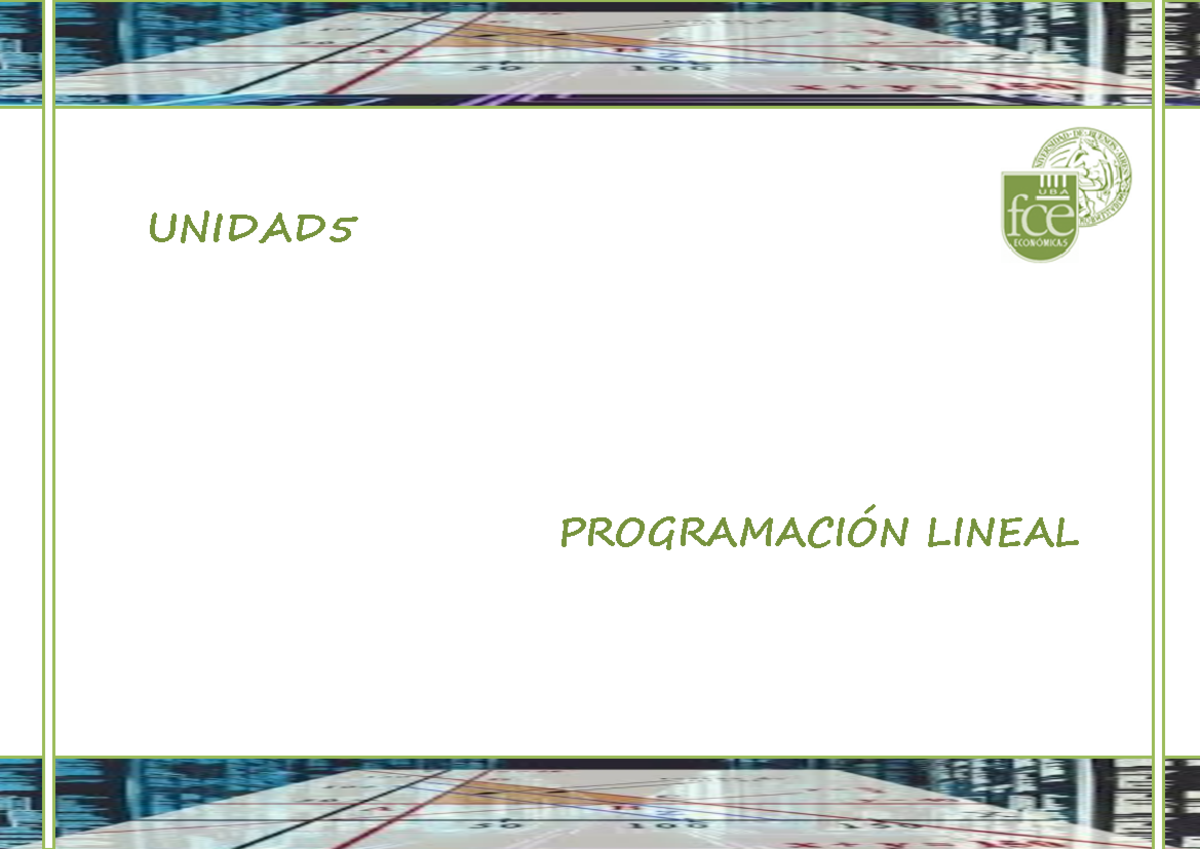 Unidad 5 - Sistema De Ecuaciones - UNIDAD PROGRAMACI”N LINEAL ...