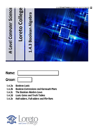 Computer Science - A2 - A Level - Sixth Form (A Levels) - Studocu