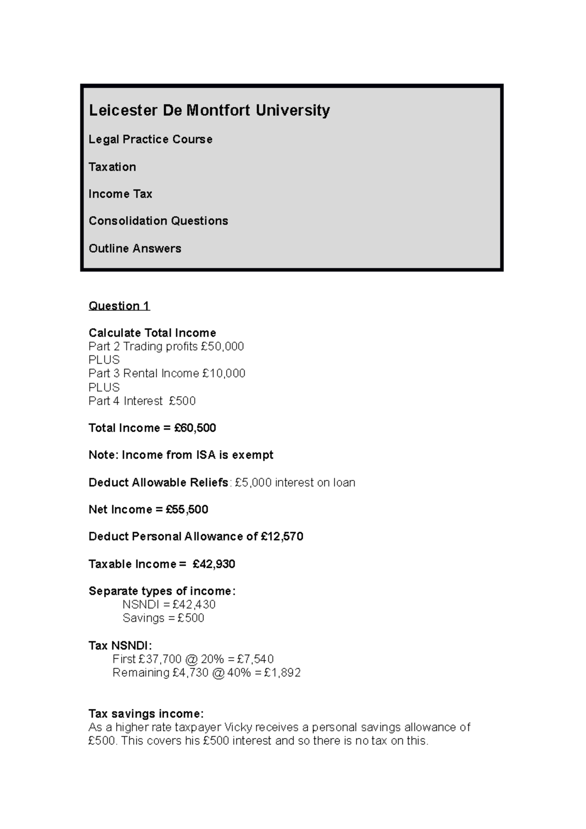 IT consolidation answers 2022 Leicester De Montfort University Legal