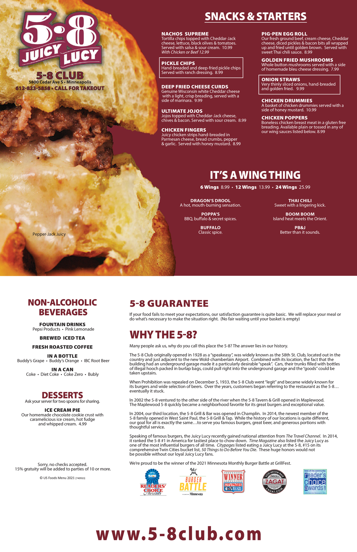 MPLS+menu+8 - idk - 5-8 GUARANTEE If your food fails to meet your ...