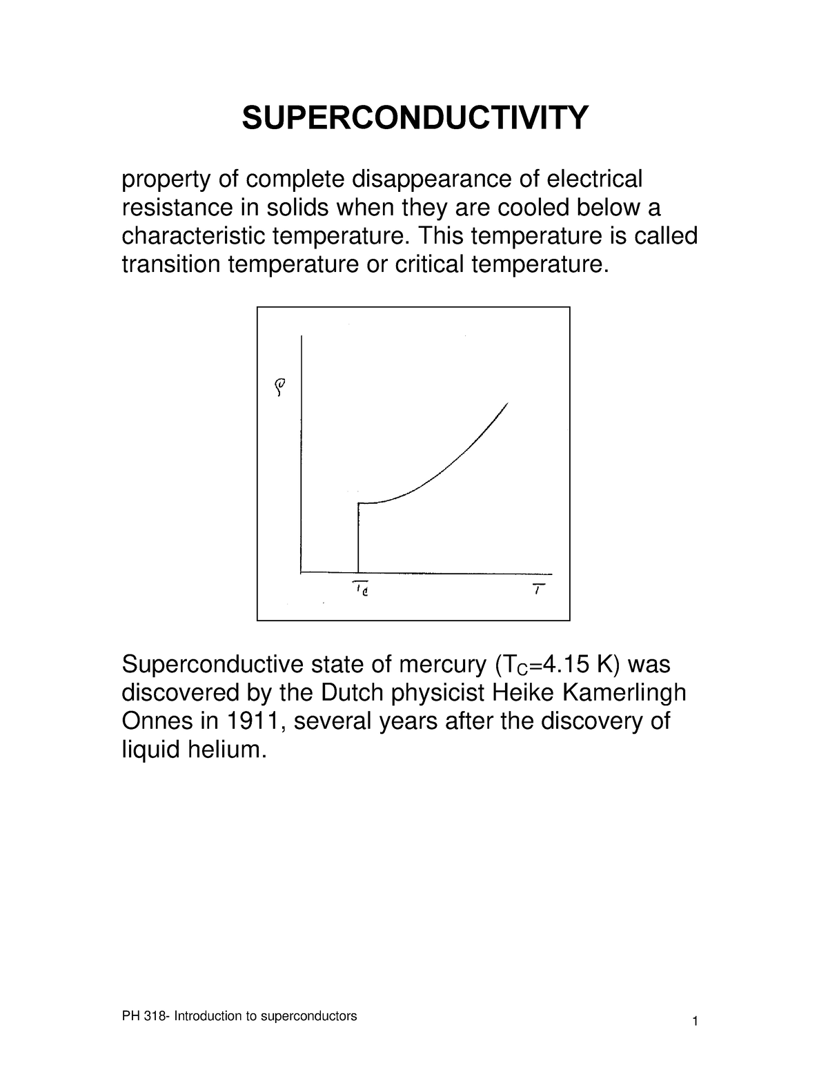 SUPERCONDUCTIVITY - SUPERCONDUCTIVITY Property Of Complete ...