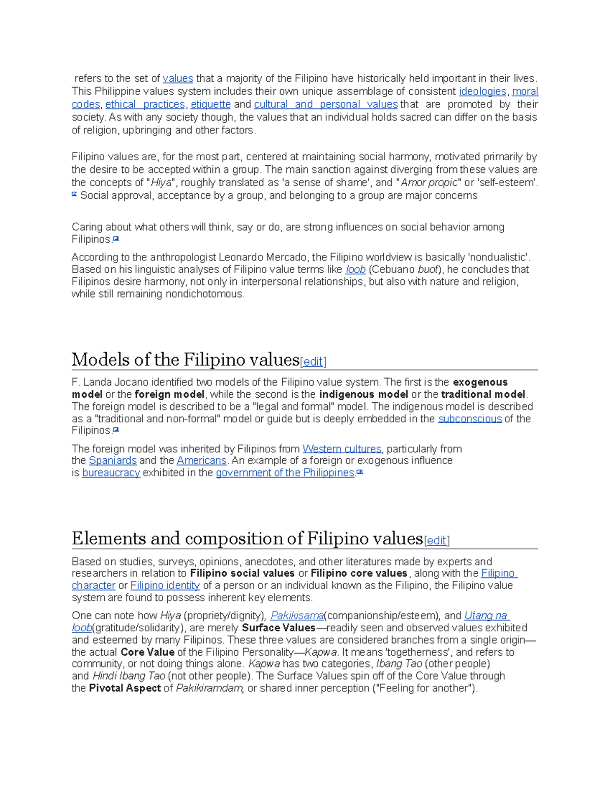 Abstracts notes for reference to the student - refers to the set of ...