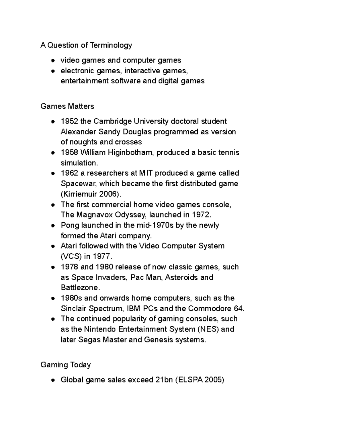 The Culture of Digital Gaming Part 1 - A Question of Terminology video ...