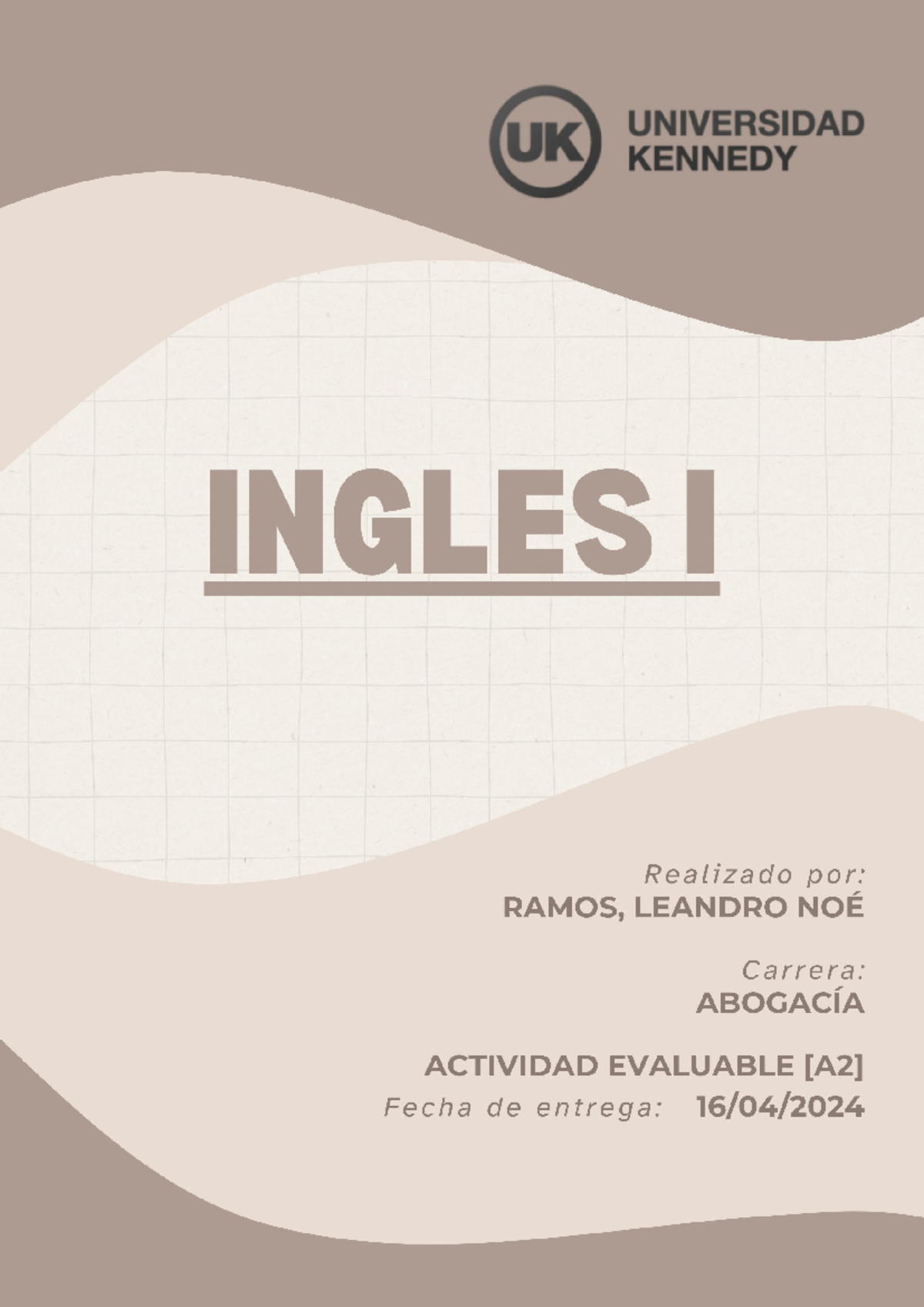 Actividad Evaluable [A2] - Inglés I - Studocu