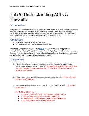 Lab 06 Worksheet - ITS 2536 Networking Infrastructure and Defense Lab 6 ...