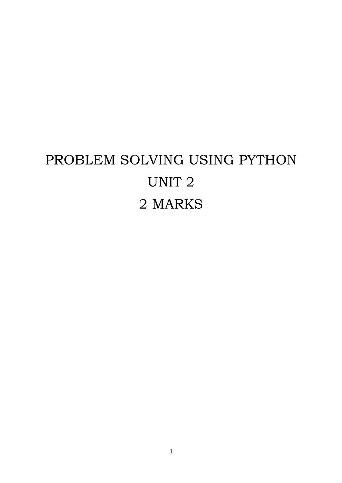 problem solving using python madras university book pdf download