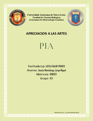 Evidencia Artes Etapa 2 - UNIVERSIDAD AUTONOMA DE NUEVO LEON ...