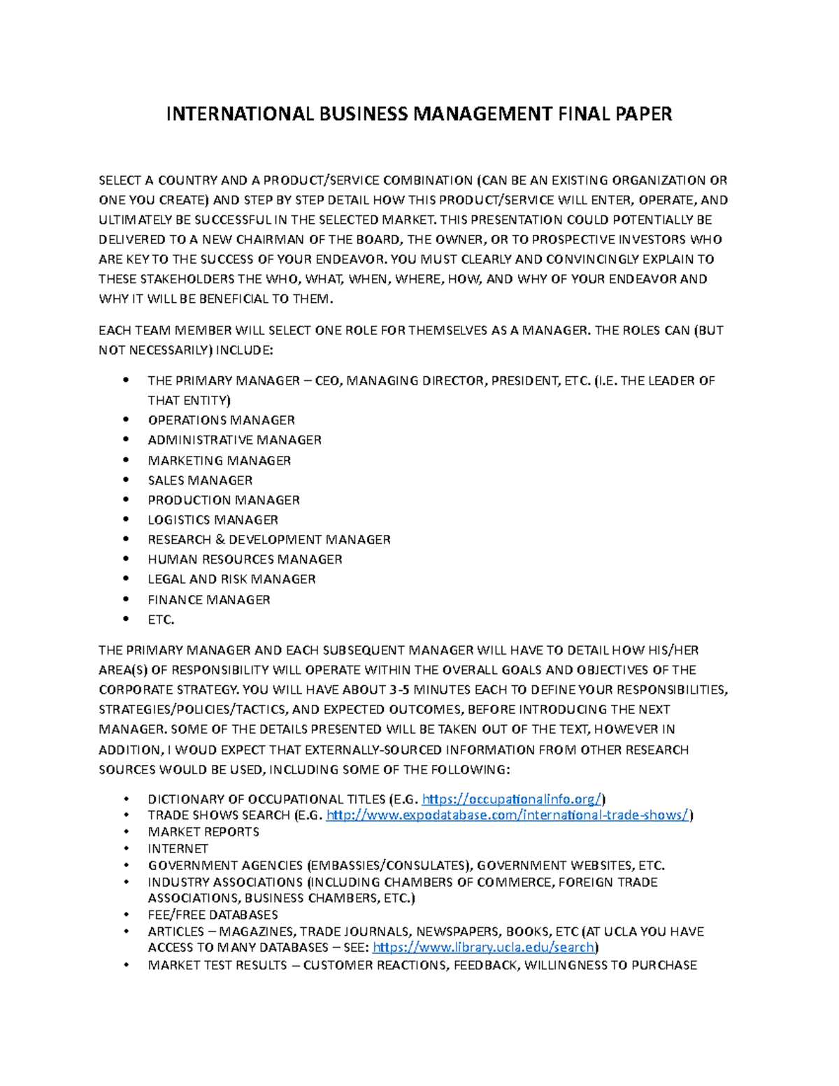 International Business Management Final Paper-1 - INTERNATIONAL ...