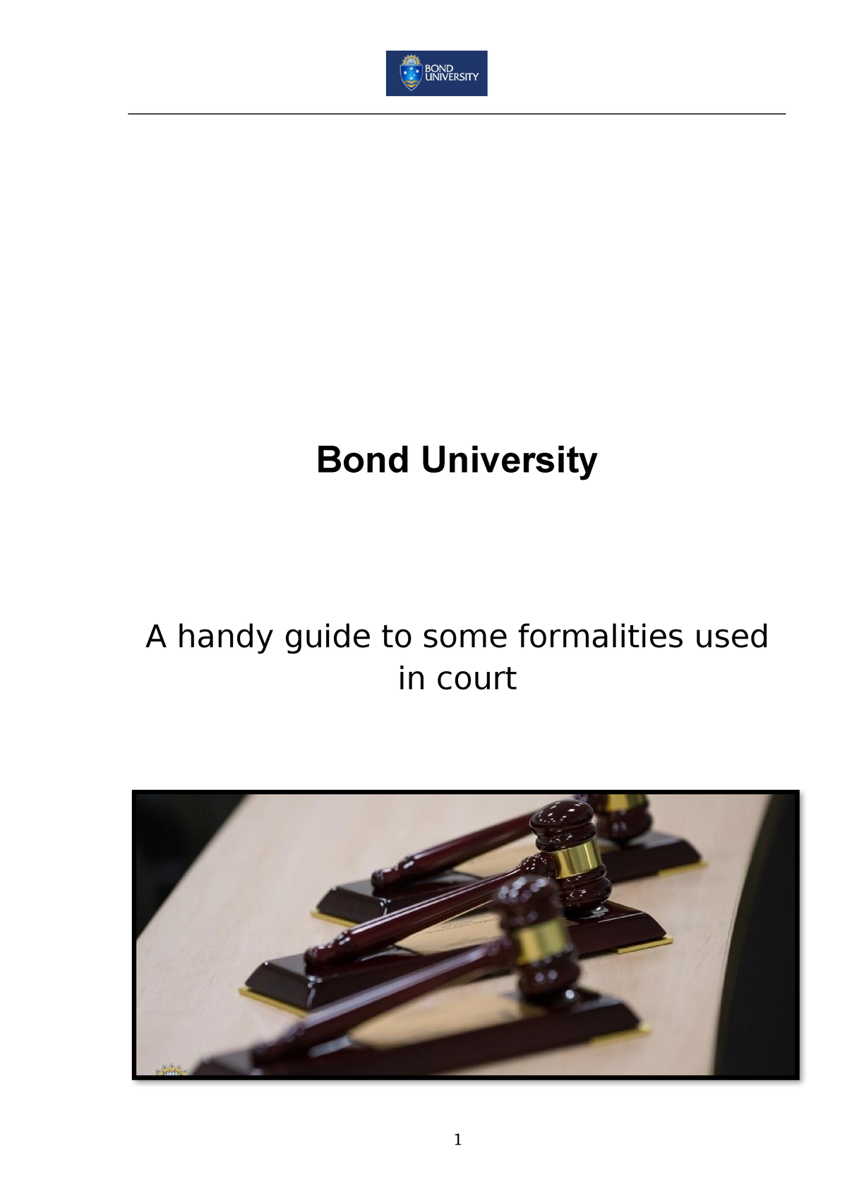 Mooting Phrases Guide Contract Law B 233 - Bond University A Handy ...