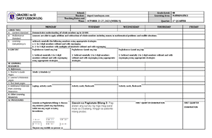 DLL Mathematics 3 Q1 W8 - Math DLL - GRADES 1 to 12 DAILY LESSON LOG ...