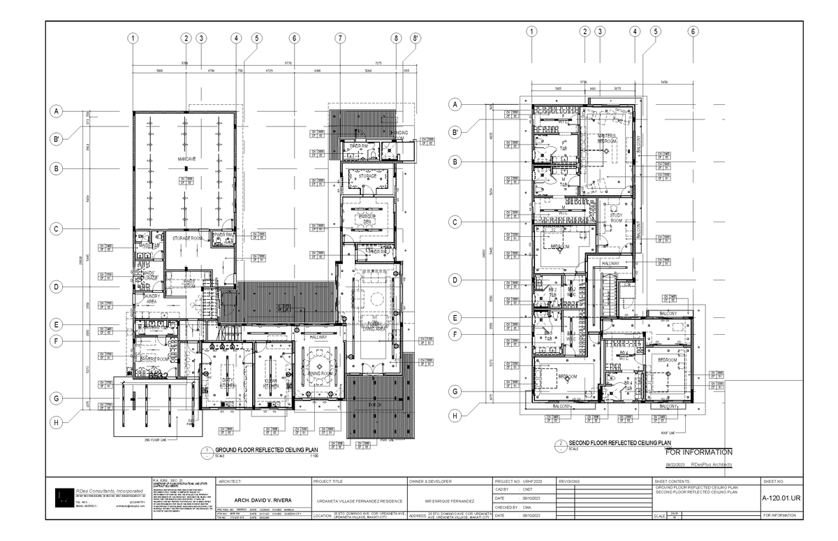 A-120 - PLAN DRAWINGS - 25MM 654321 UP TO 2ND FLR 87 9 10 11 12 13 14 ...