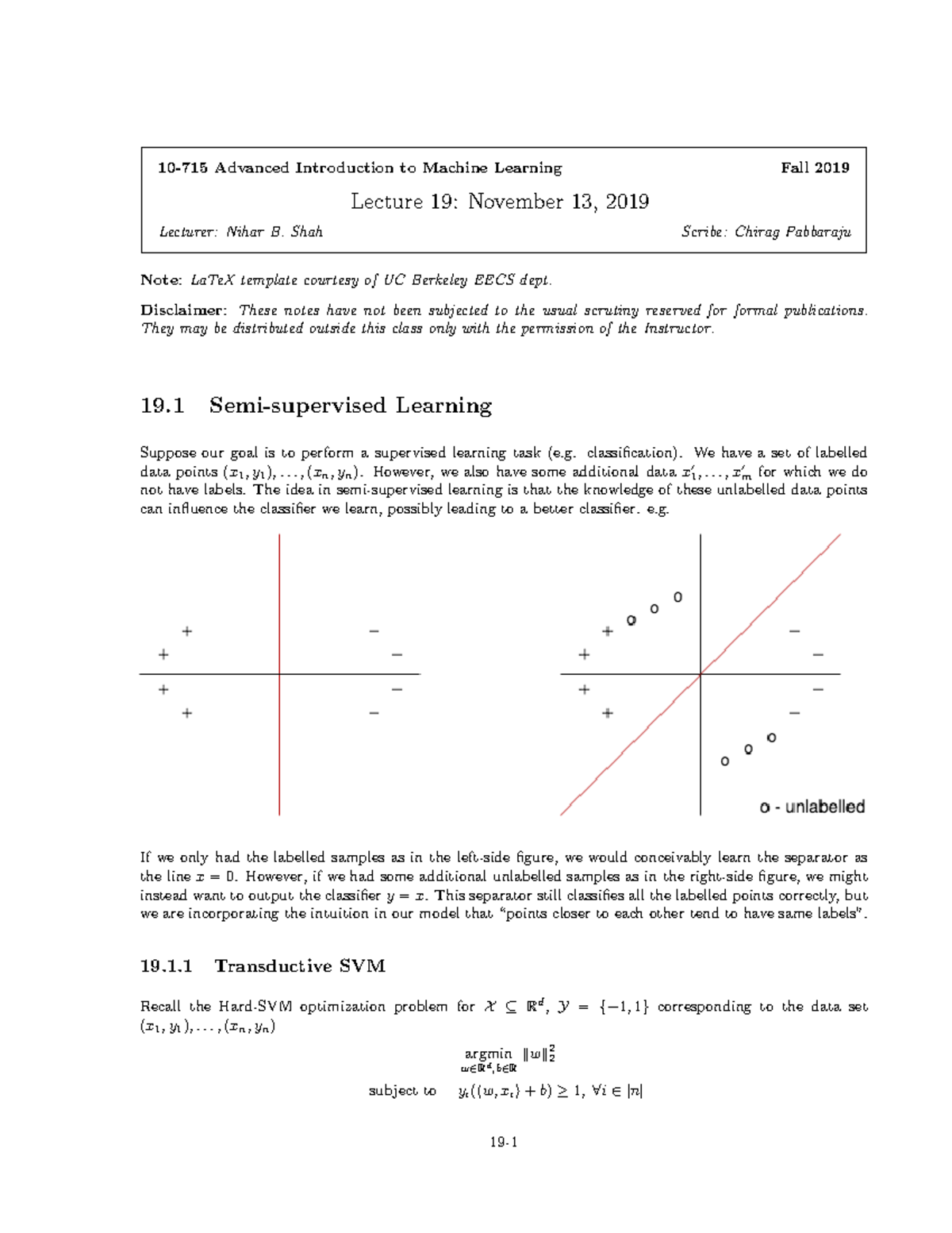 11-13 - good notes - 10-715 Advanced Introduction to Machine Learning ...