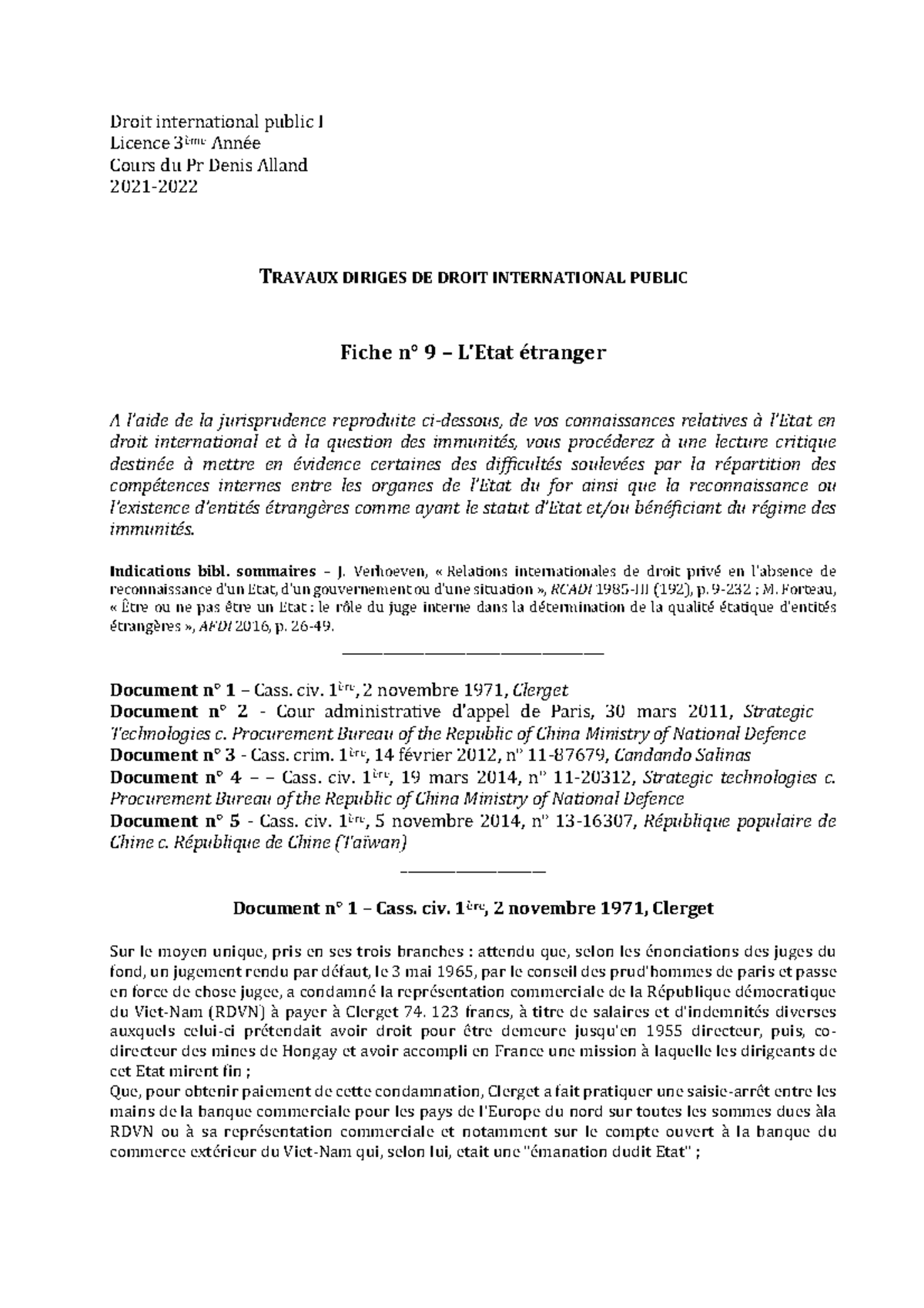 la reconnaissance d'etat en droit international public dissertation