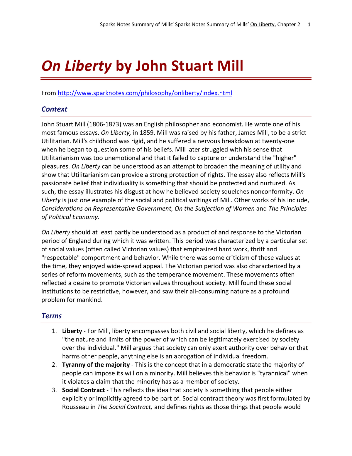 individual liberty research paper