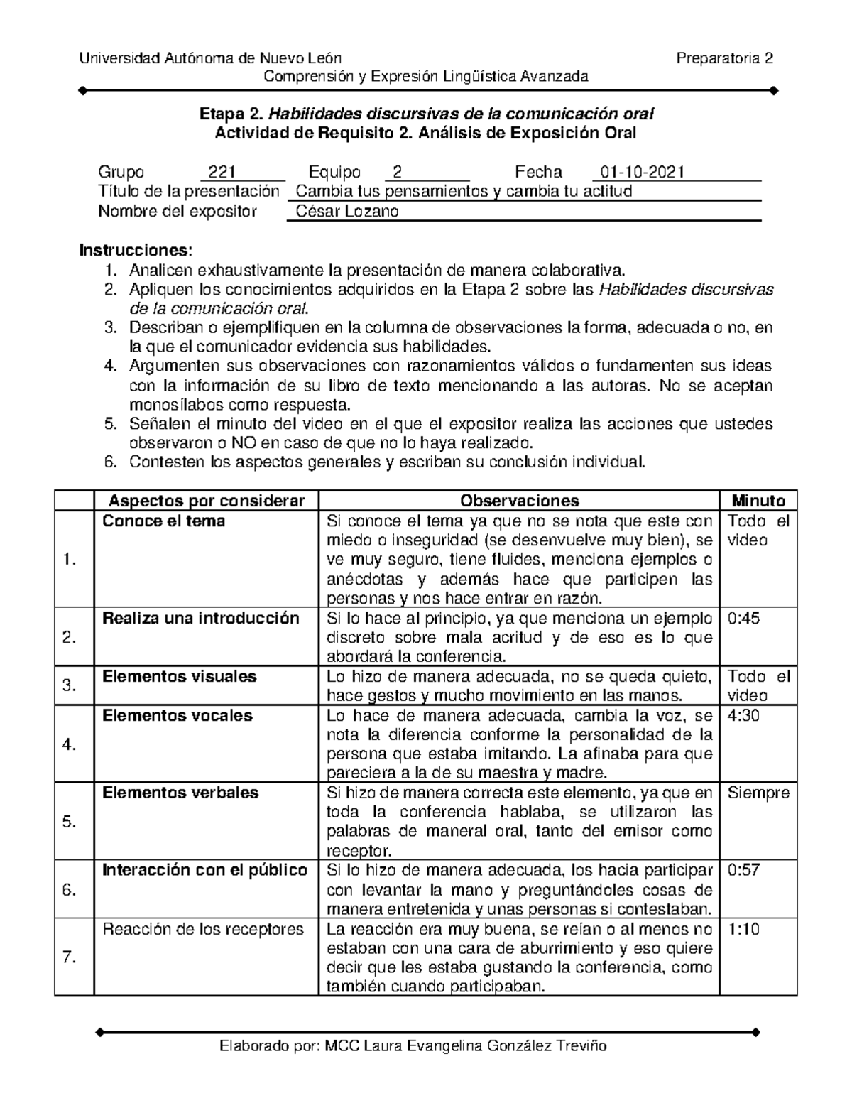 Equipo 2 CELA Etapa 2 Actividad de Requisito 2 - Español - Studocu