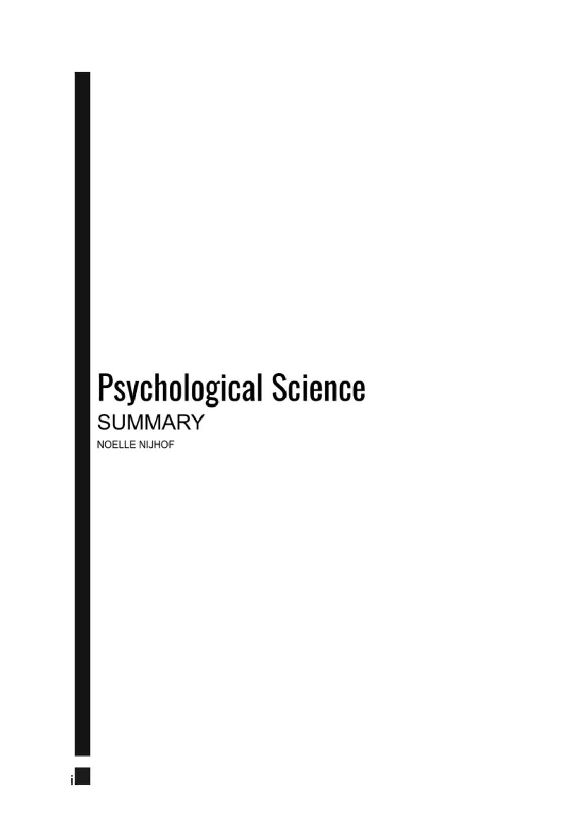 psychological-science-samenvatting-i-chapter-1-the-science-of