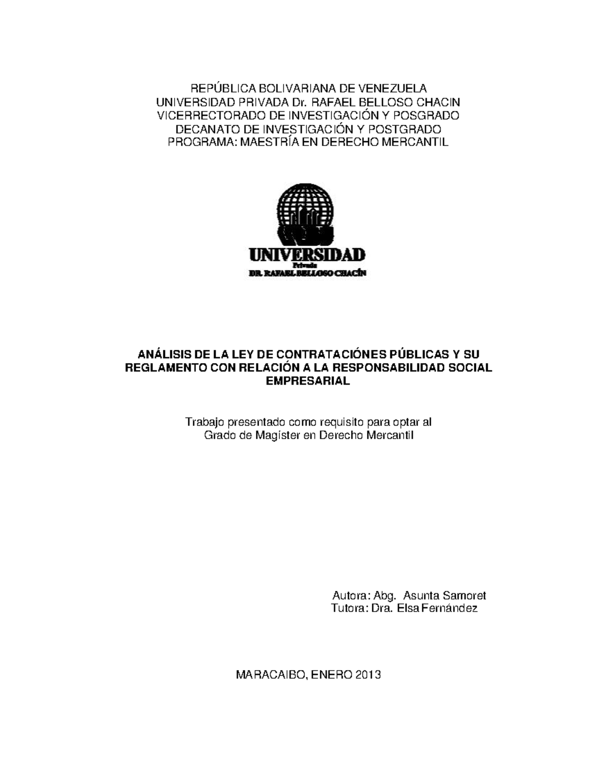 Intro - Apunte - REPÚBLICA BOLIVARIANA DE VENEZUELA UNIVERSIDAD PRIVADA ...