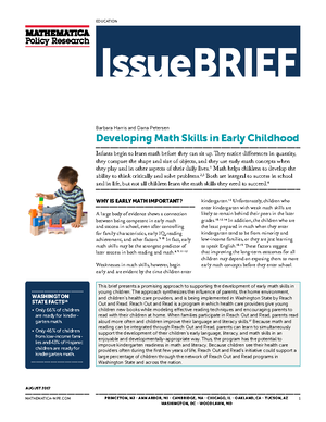 Fostering Understanding of Early Numeracy Development - She completed ...