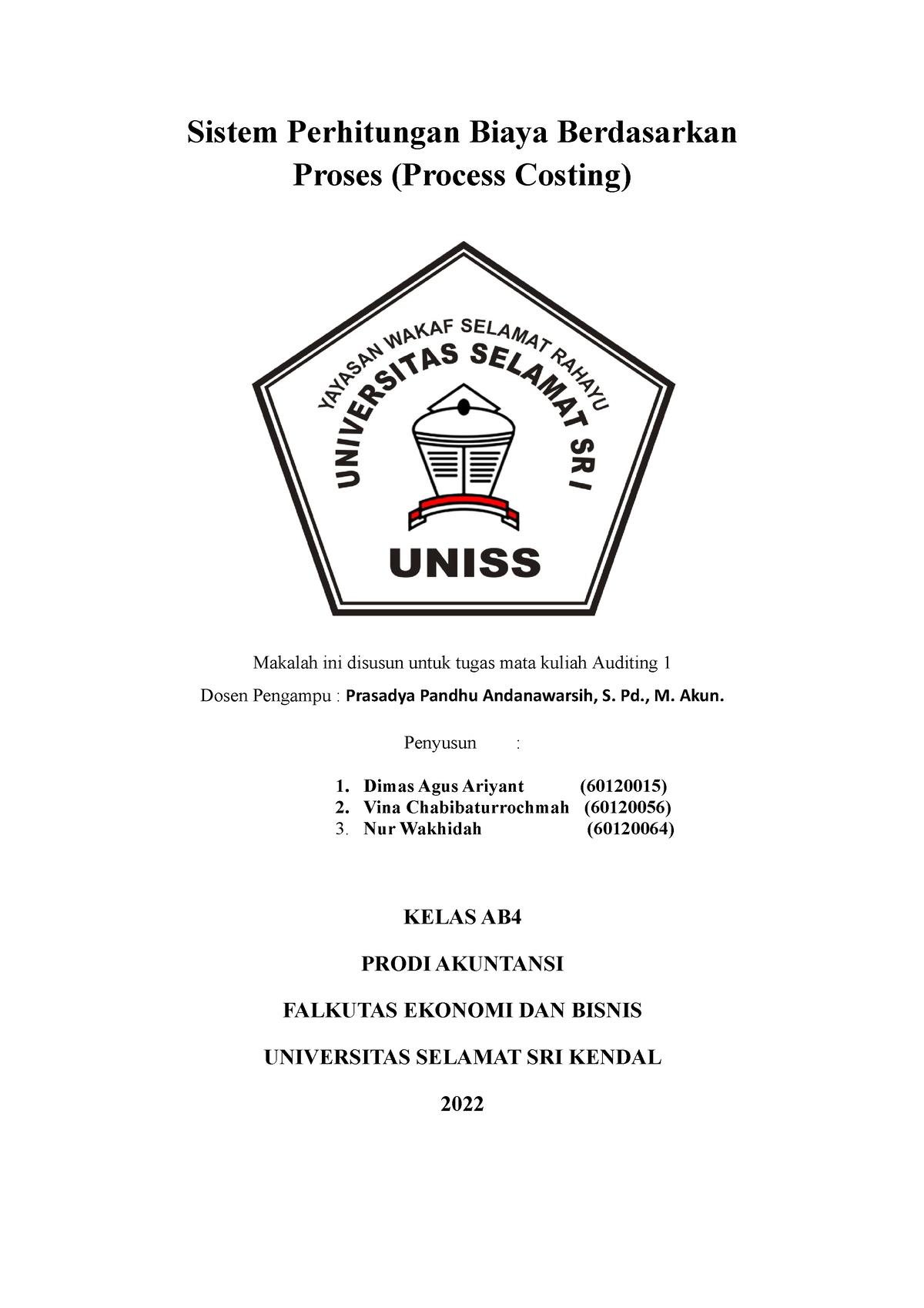 Kel 5 Sistem Perhitungan Biaya Berdasarkan Proses (Process Costing ...