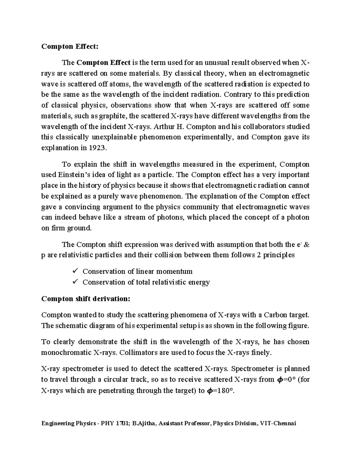C3 Compton effect M1 info basics introduction - Compton Effect: The ...