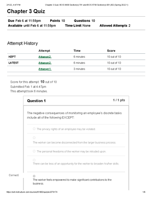 Mid Term Questions - Quiz - BCIS 5700 - Studocu